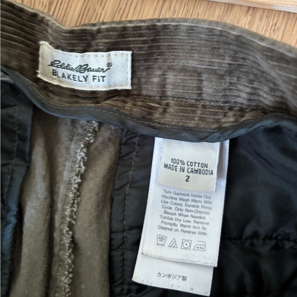 VTG eddie bauer blakely fit corduroy pants brown - Picture 7 of 8
